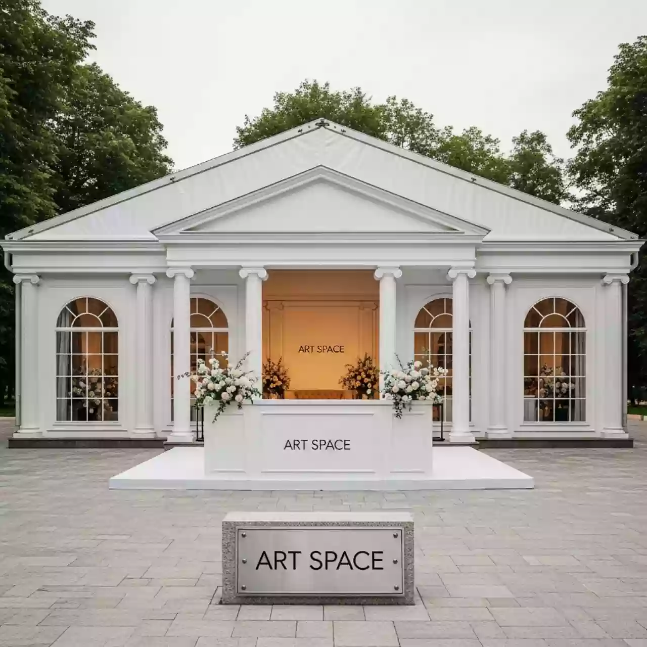 Аренда Шатер павильон 20х50 м в санатории «Октябрьский» — ART SPACE