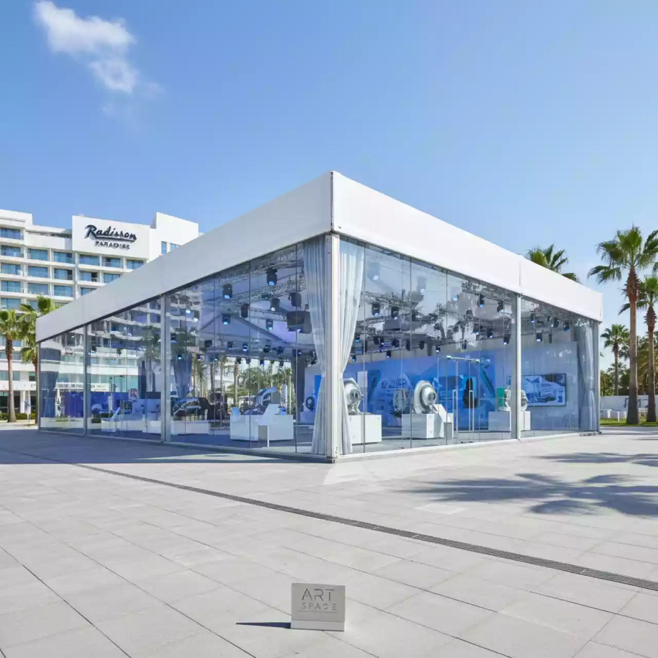 Аренда Шатер павильон 25х50 в Radisson Collection Paradise — ART SPACE