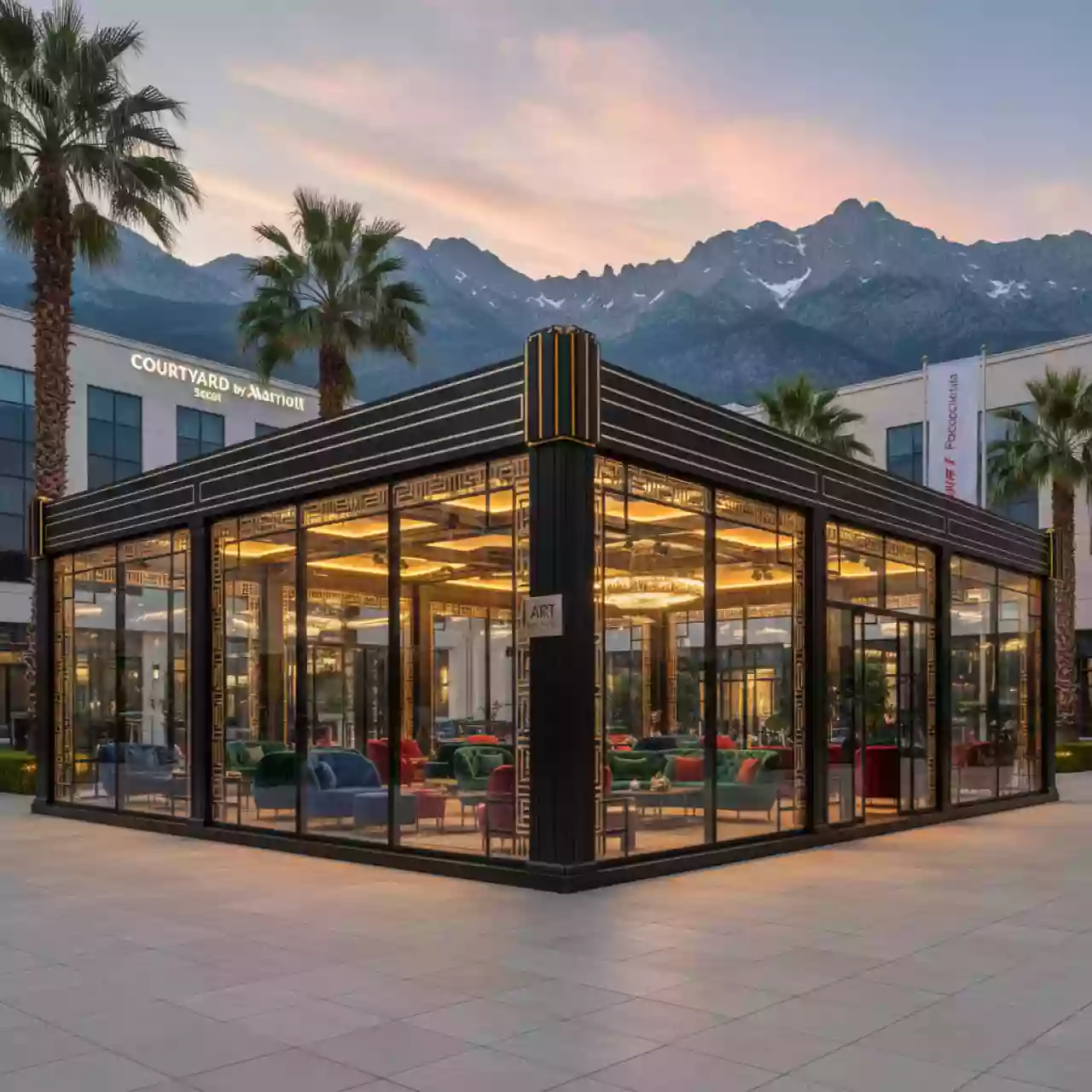 Аренда Шатер павильон 625 м² в Courtyard by Marriott Sochi — ART SPACE