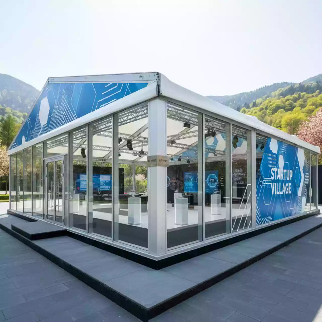 Аренда Шатер павильон 750 м² 25х30 м в Red Arena — ART SPACE