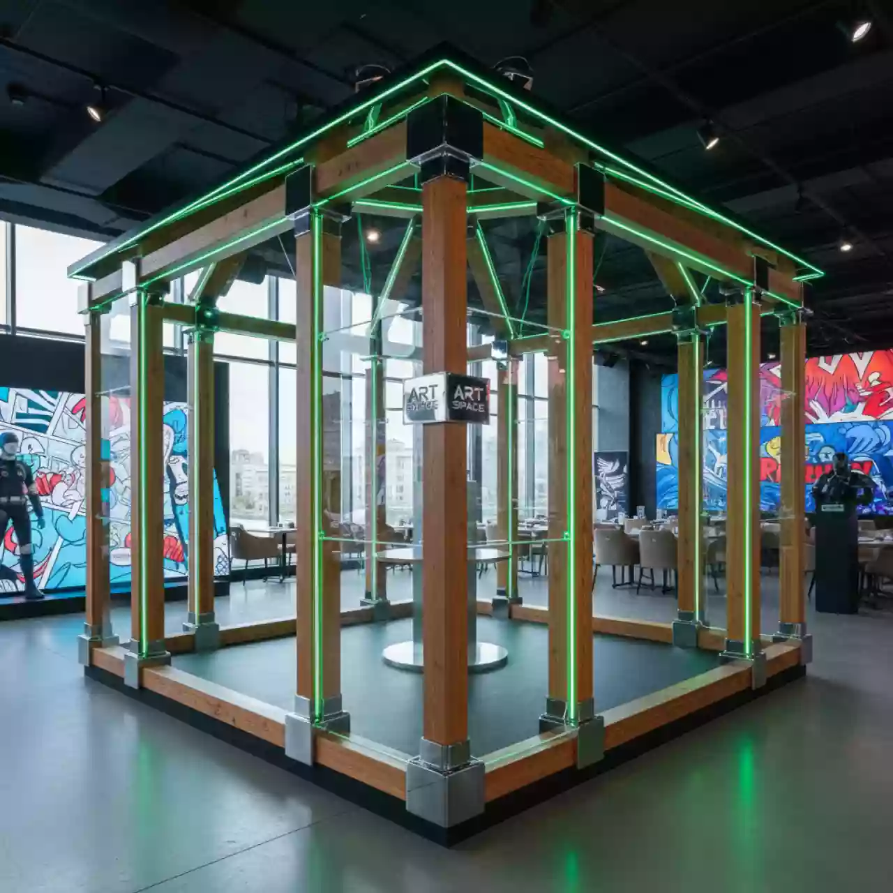 Аренда Шатер прозрачный деревянный 8х8 в ресторане «La Terrazza» — ART SPACE