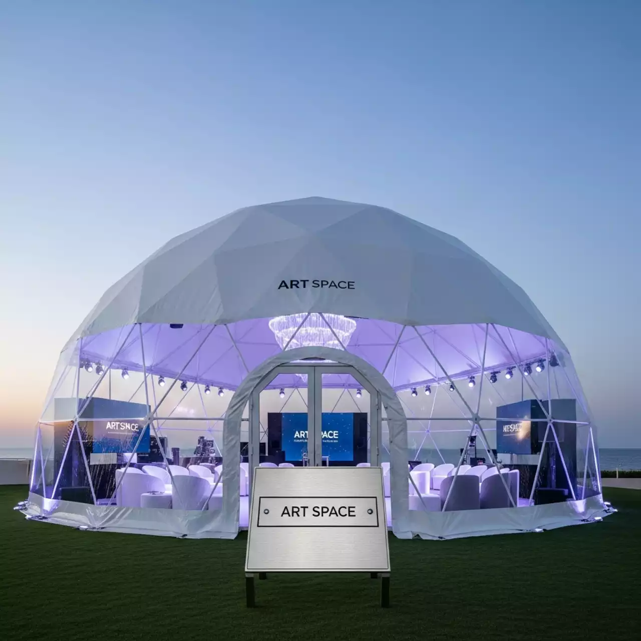 Аренда Шатер сфера 30х30 в Radisson Collection Paradise — ART SPACE