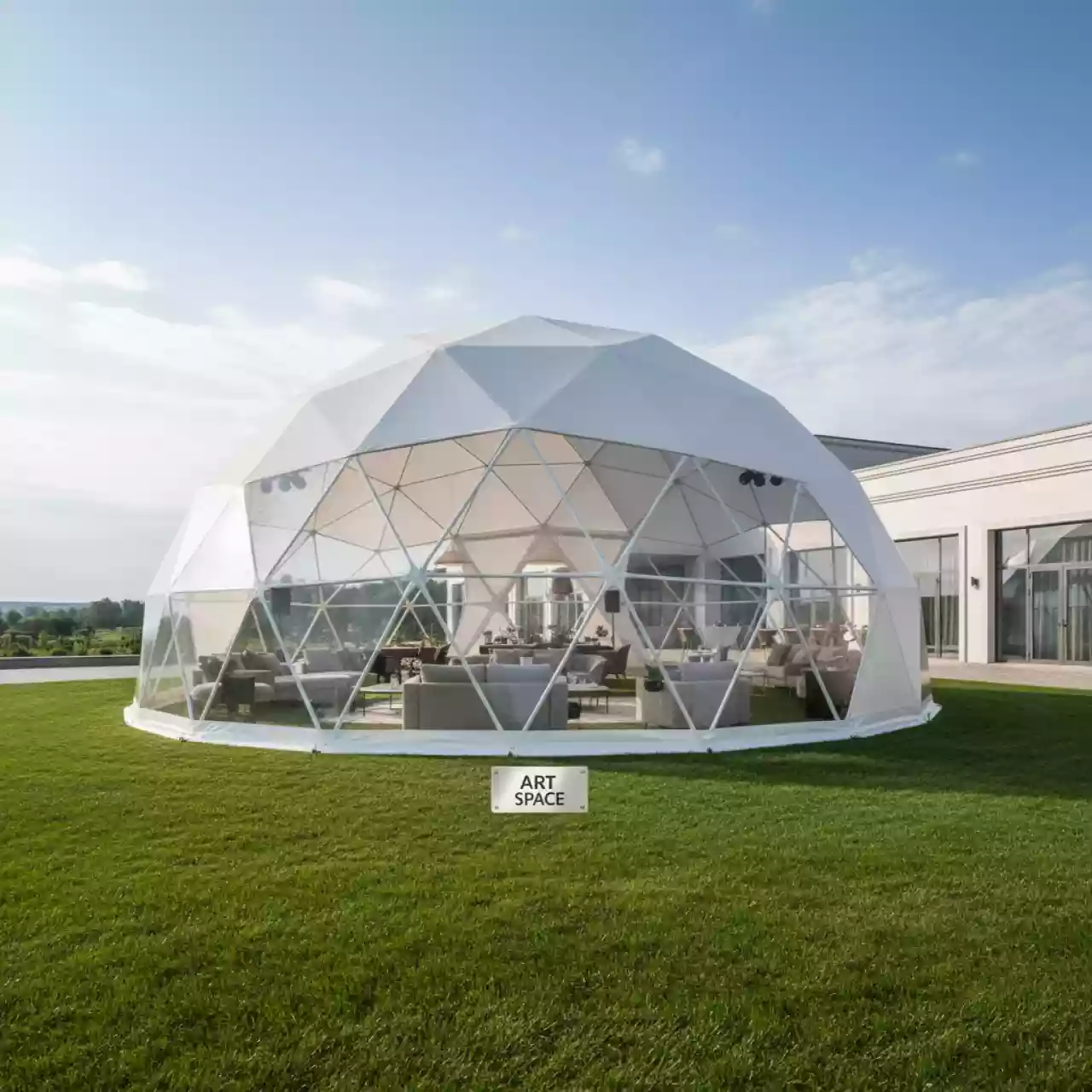Аренда Шатер сферический диаметр 20 м в ресторане «Brunello» — ART SPACE