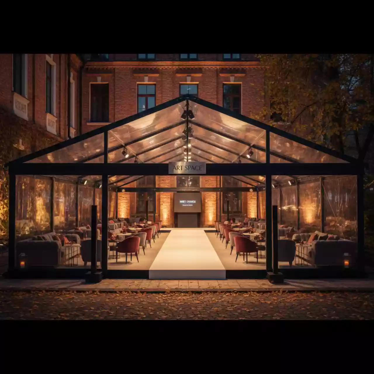 Аренда Шатер тент палатка навес и мебель в Boutique Hotel PORTUM 1905 — ART SPACE