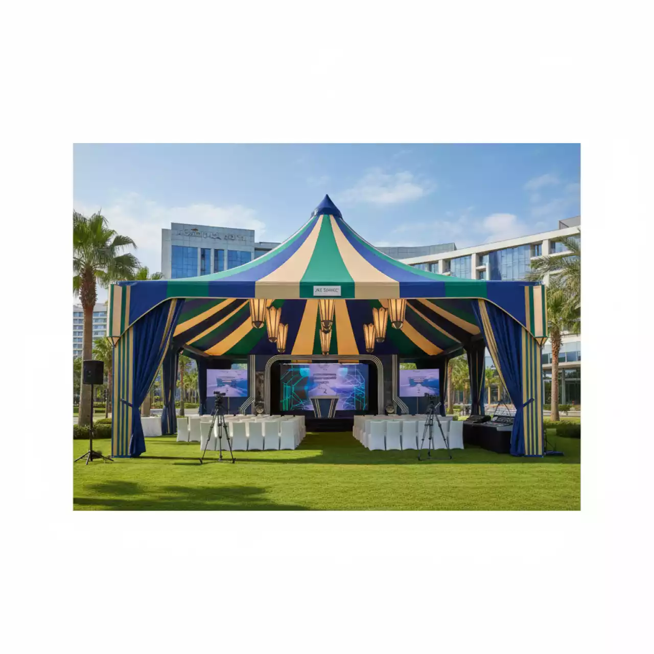 Аренда Шатер ярмарочный Кайт 6х36 в Mövenpick Hotel — ART SPACE