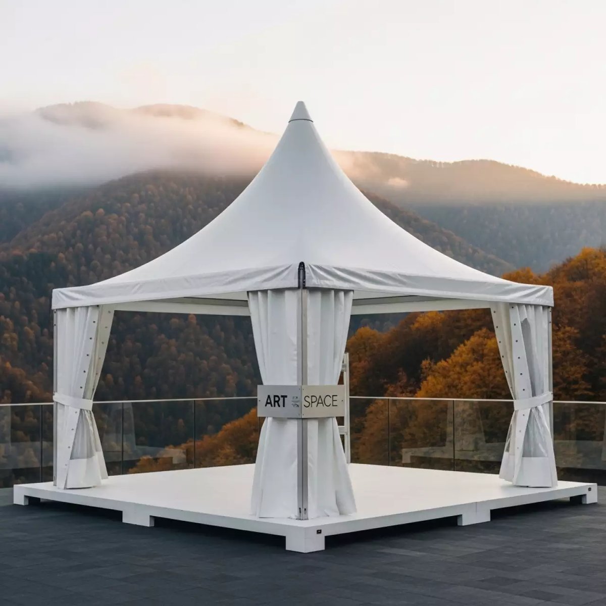 Аренда Шатры Пагода 3x3 в Skypark Sochi
