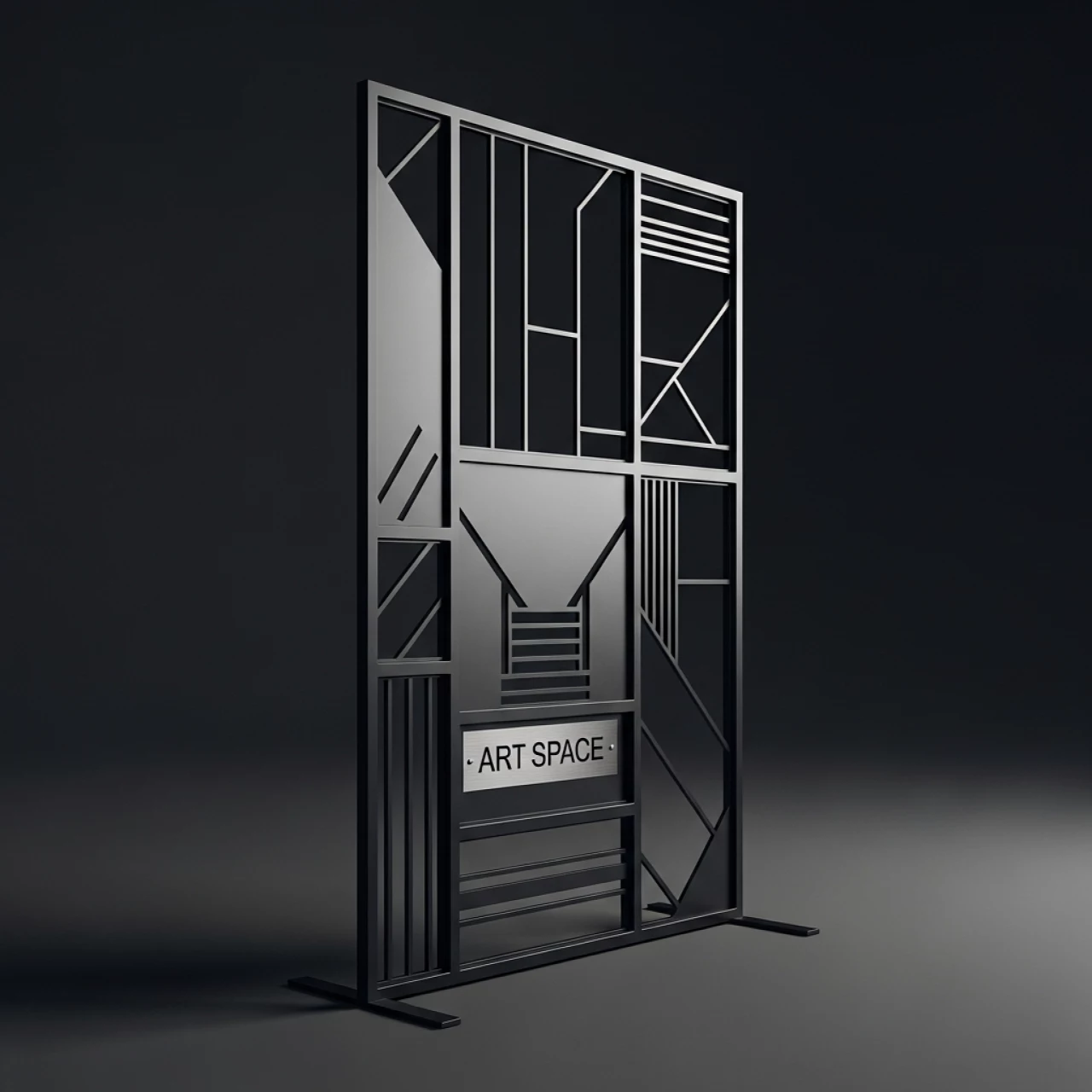 Аренда Ширма металлическая чёрная в VK Stadium Sirius — ART SPACE