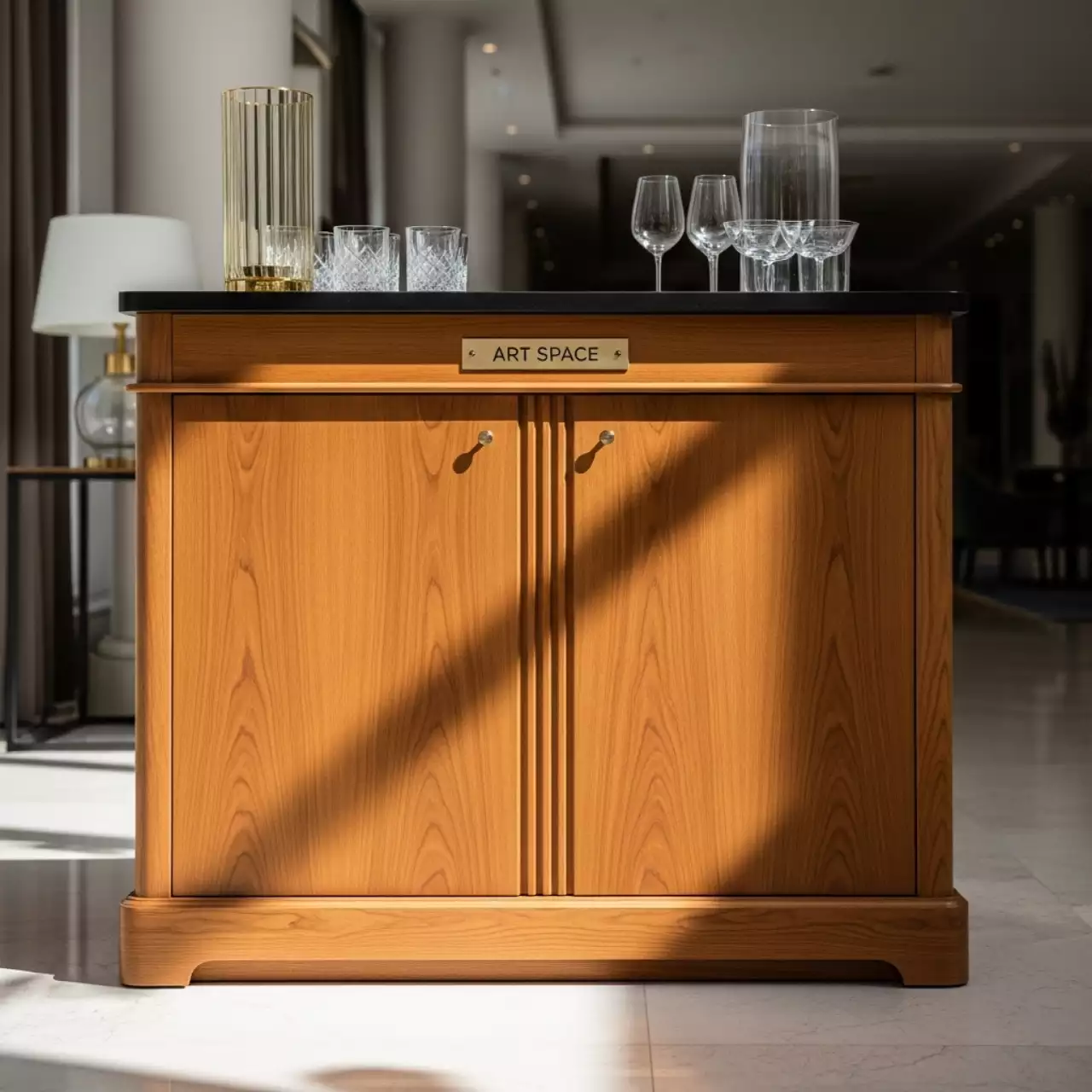 Аренда Шкаф барный деревянный Egon в Radisson Blu Resort & Congress Centre — ART SPACE