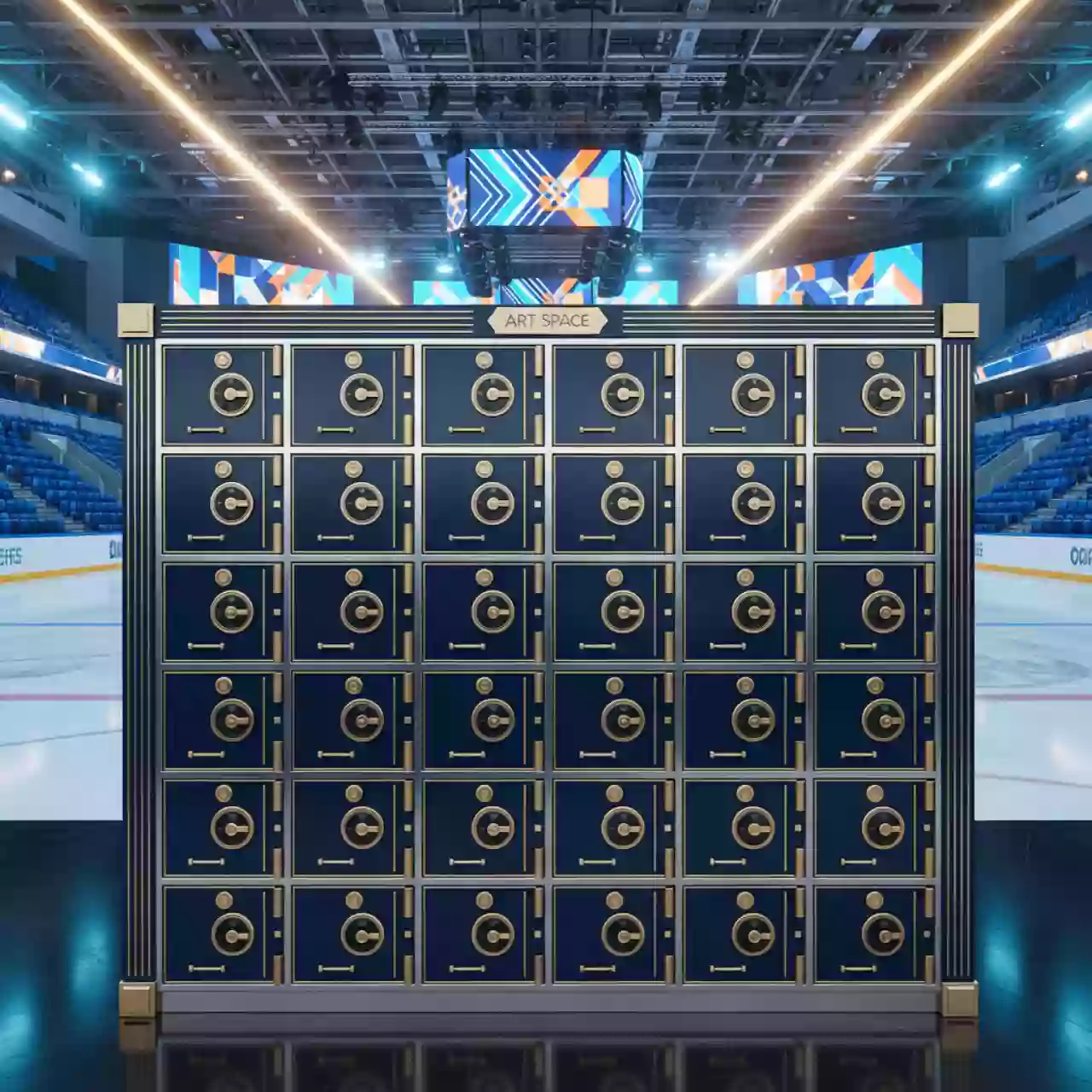 Аренда Шкаф локер сейфовый 100 секций в Ледовом дворце «Айсберг» — ART SPACE