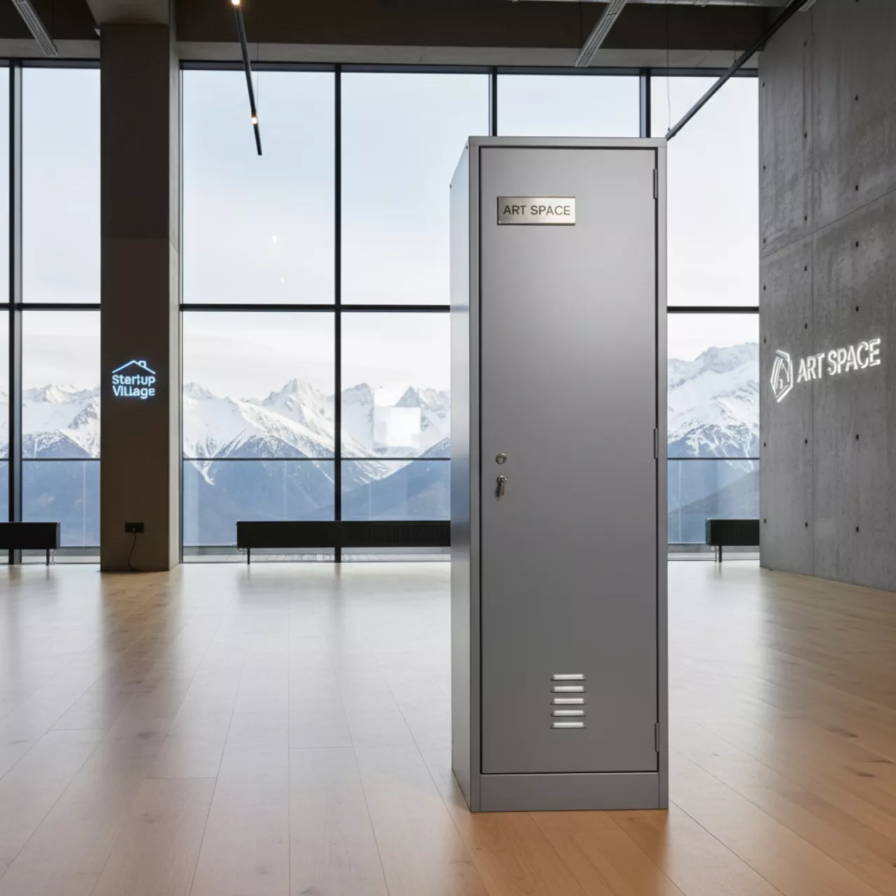 Аренда Шкаф металлический для одежды Металл Завод ШРС 14дс 300 на площадке Rosa Peak (2320м) — ART SPACE