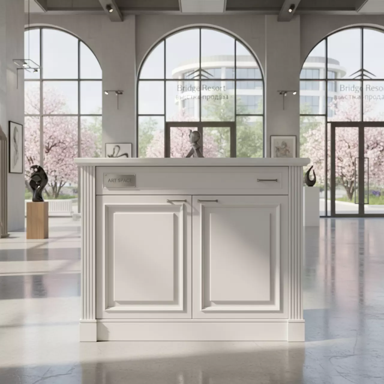 Аренда Шкафчик белый в Bridge Resort — ART SPACE