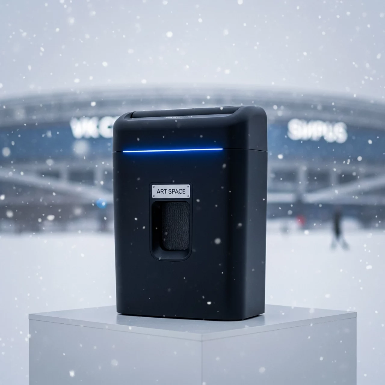 Аренда Шредер Fellowes Powershred M 7Cm 4х35 мм в VK Stadium Sirius — ART SPACE