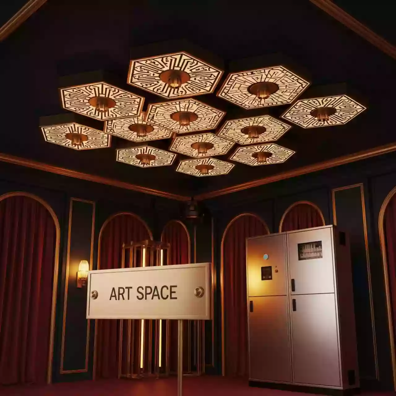 Аренда Система электроснабжения потолочная универсальная Waldner Powerlift с 9 модулями и распределительным шкафом в Sport Inn Hotel & Wellness — ART SPACE