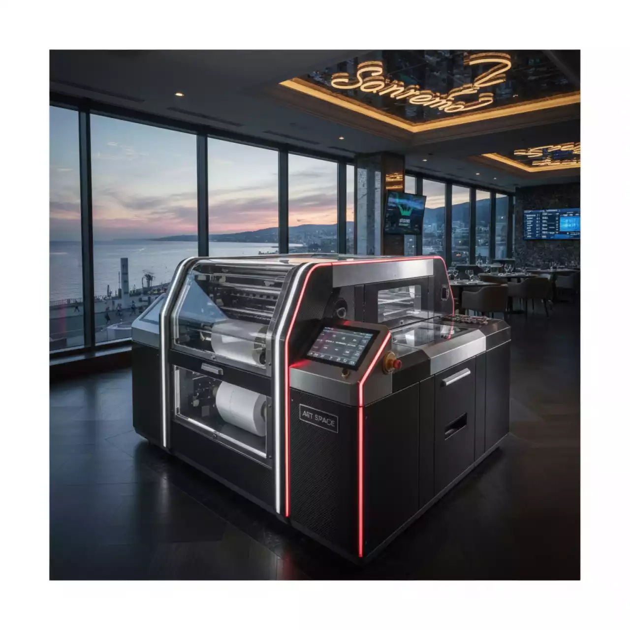 Аренда Система печати на рулонной бумаге Ricoh Pro VC70000 в ресторане «Sanremo» — ART SPACE