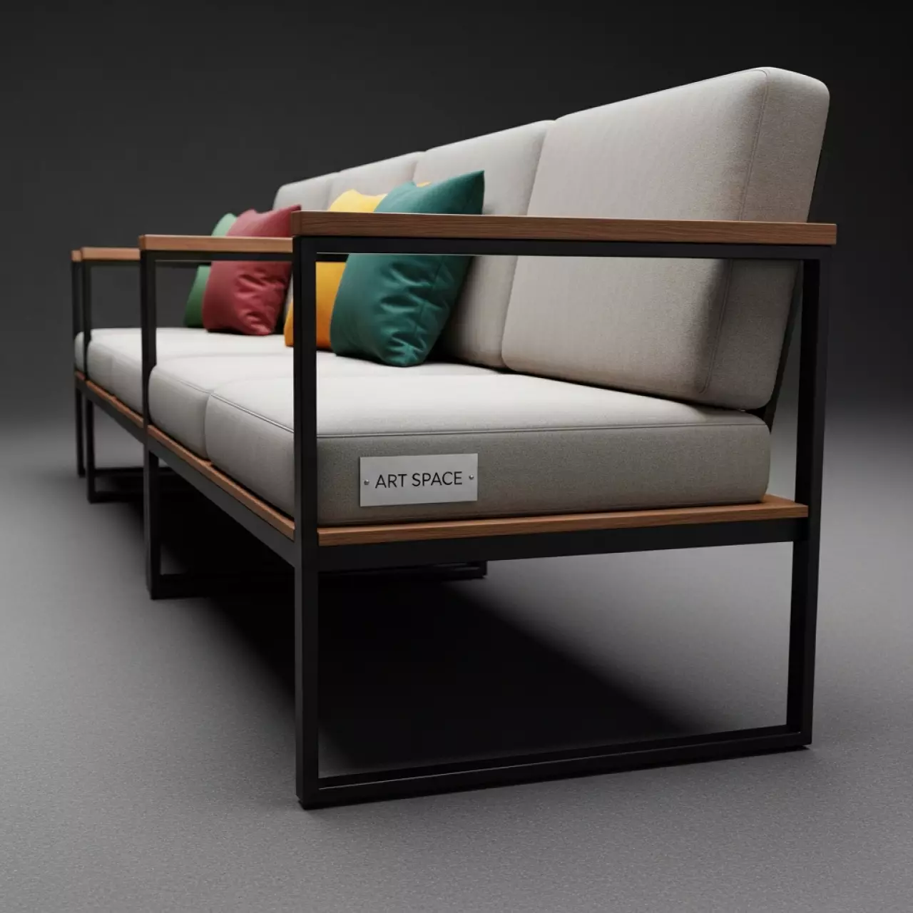 Аренда Система сидений с четырьмя сиденьями Alice Bench в гранд-отеле «Жемчужина» — ART SPACE