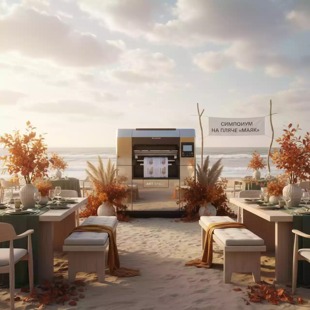 Аренда Системы печати Ricoh Pro VC60000 на пляже «Маяк» — ART SPACE