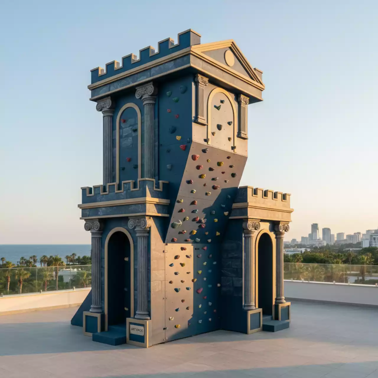 Аренда Скалодром аттракцион Крепость в Radisson Collection Paradise — ART SPACE