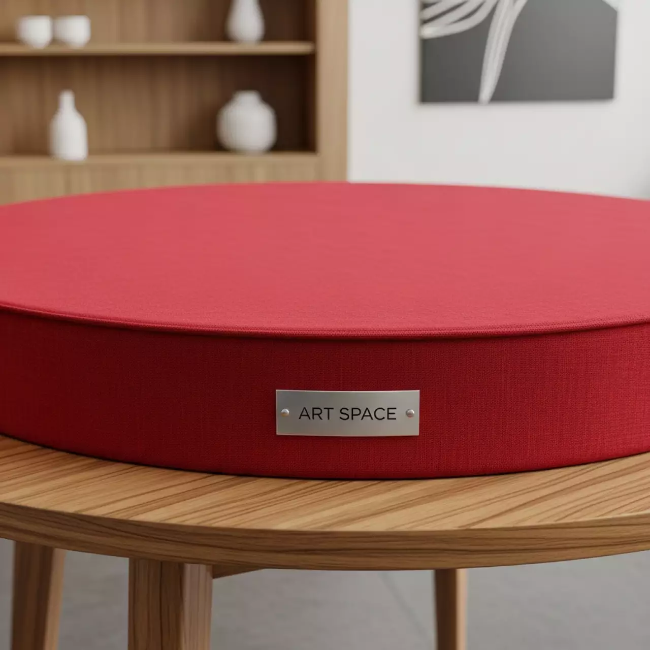 Аренда Скатерть круглая красная диаметр 3,2 м в Skypark Sochi — ART SPACE