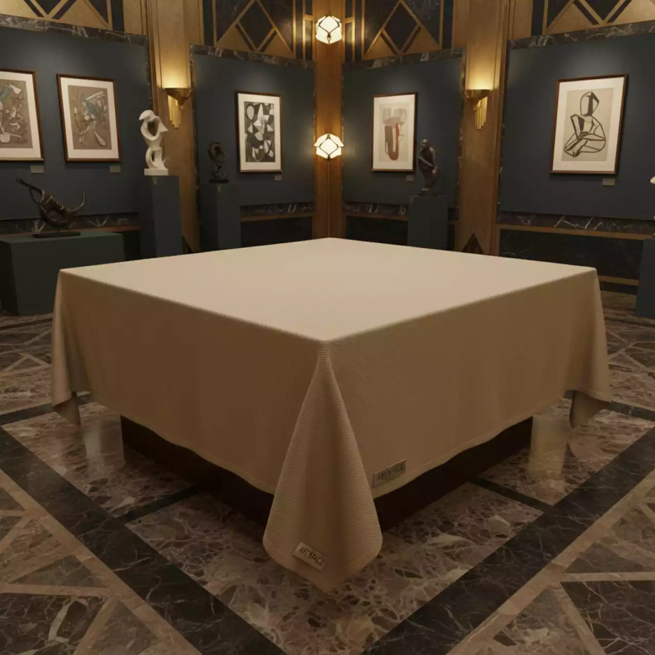 Аренда Скатерть квадратная бежевая Габардин 1500х1500 мм в санатории «Металлург» — ART SPACE