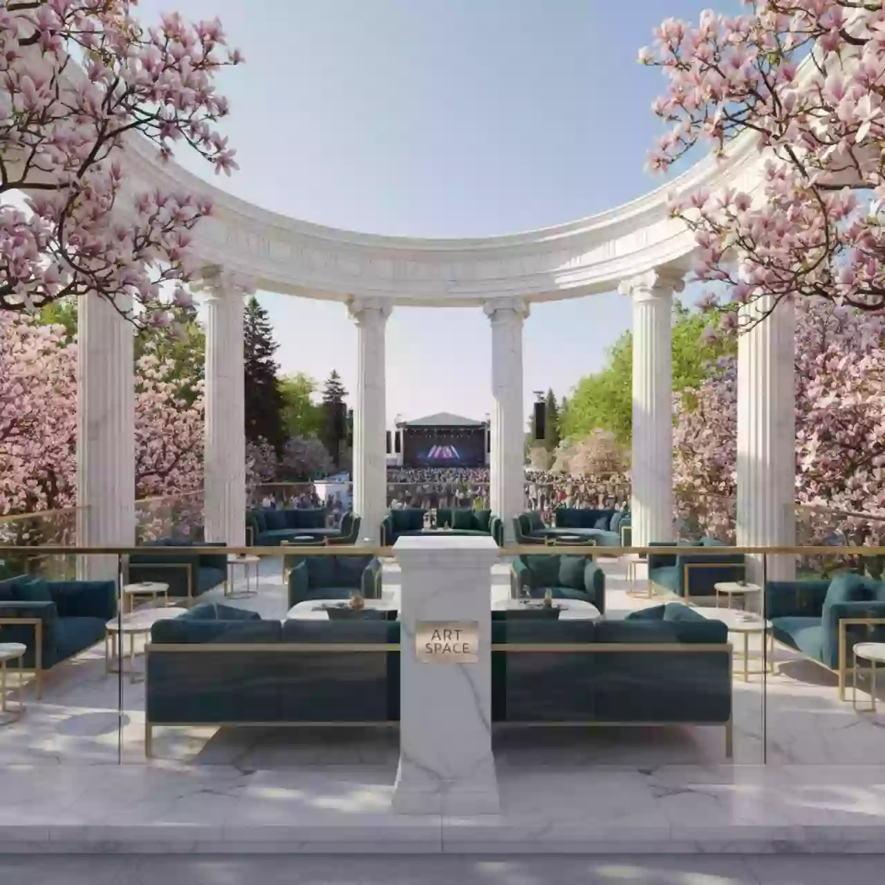 Аренда Смотровые площадки и VIP зоны в парке «Ривьера» — ART SPACE