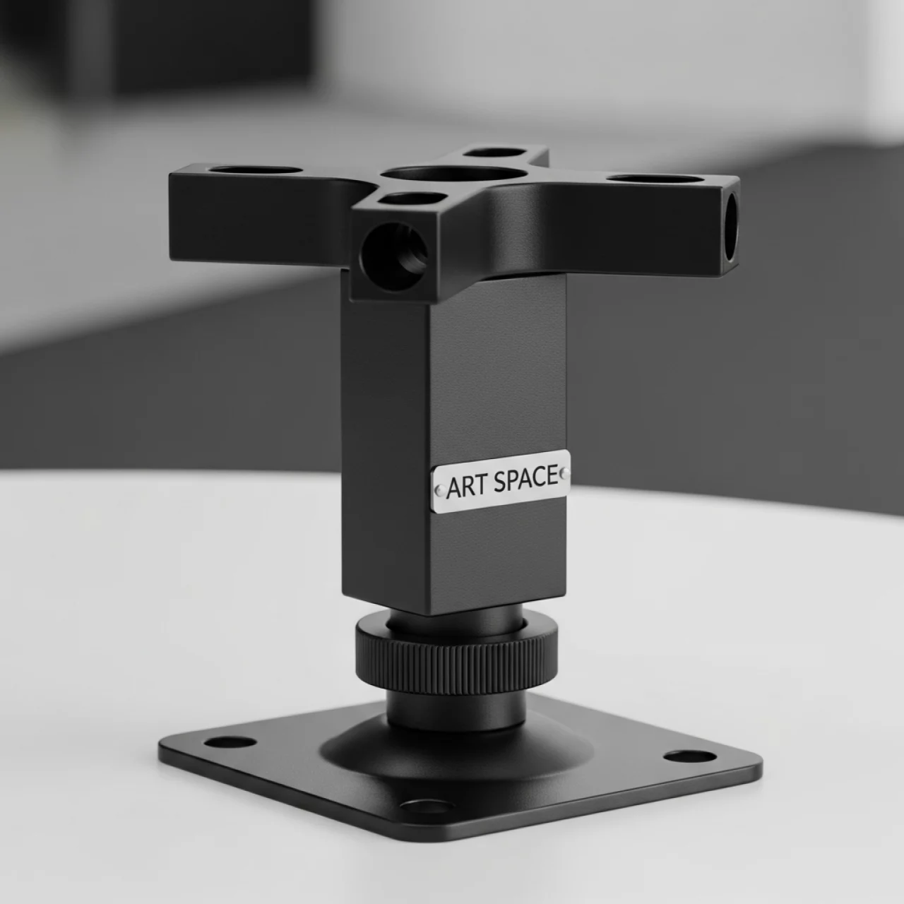 Аренда Соединитель для профиля квадратного сечения 4 палый черный с регулируемой опорой в санатории «Октябрьский» — ART SPACE