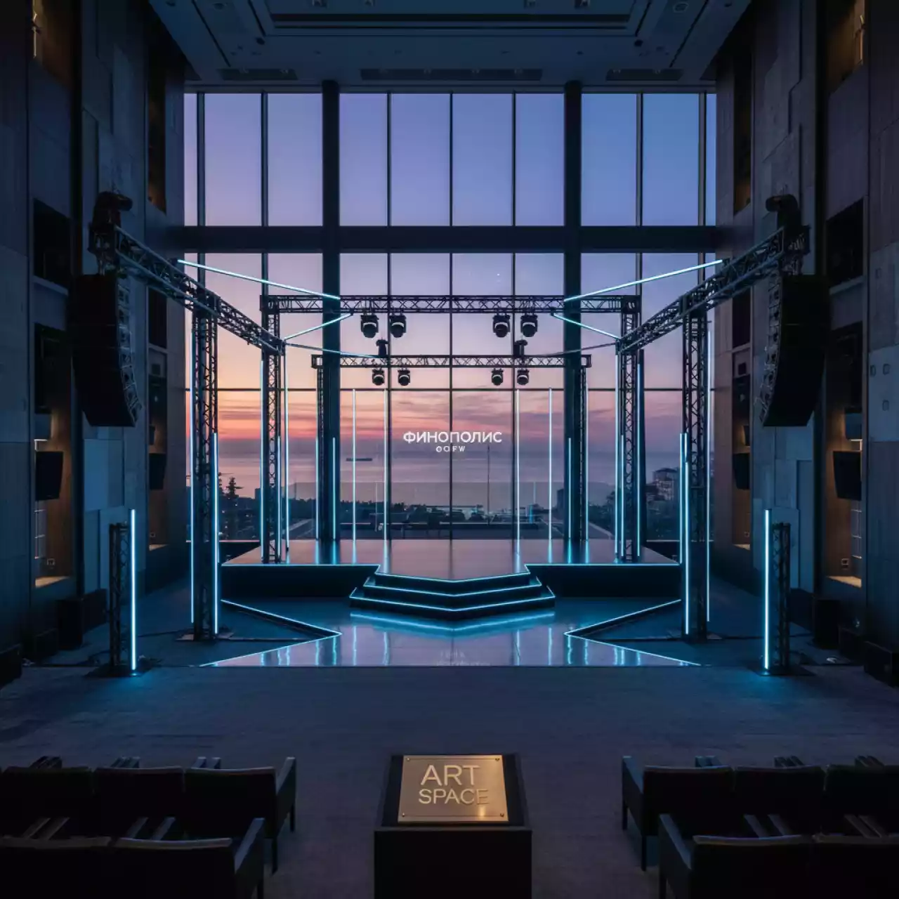 Аренда сопровождение светом и звуком на концерте в отеле Hyatt Regency Sochi — ART SPACE