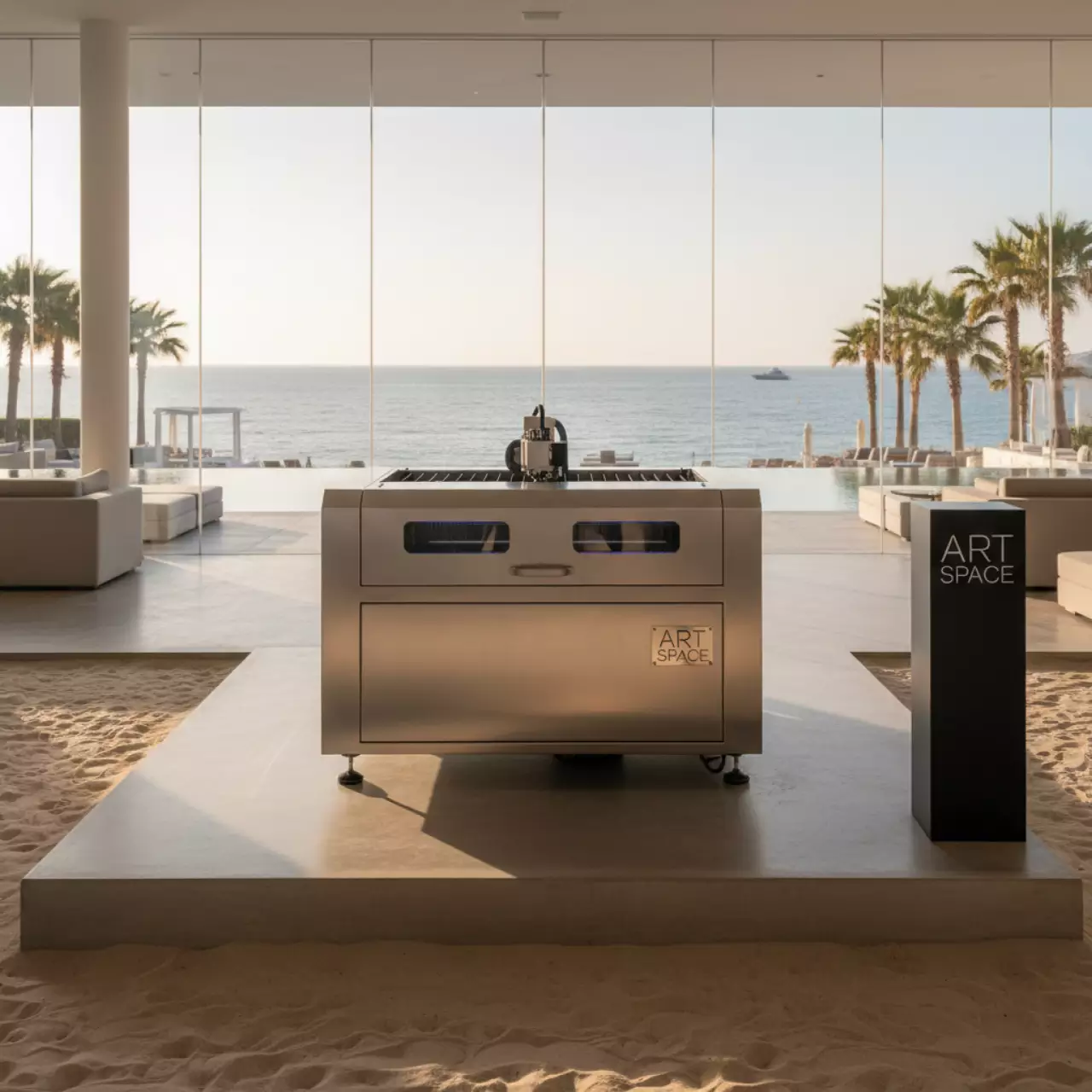 Аренда Станок для лазерной резки листового металла Linzlaser MFSC 6020 20000W в пляжном клубе Del Mar — ART SPACE