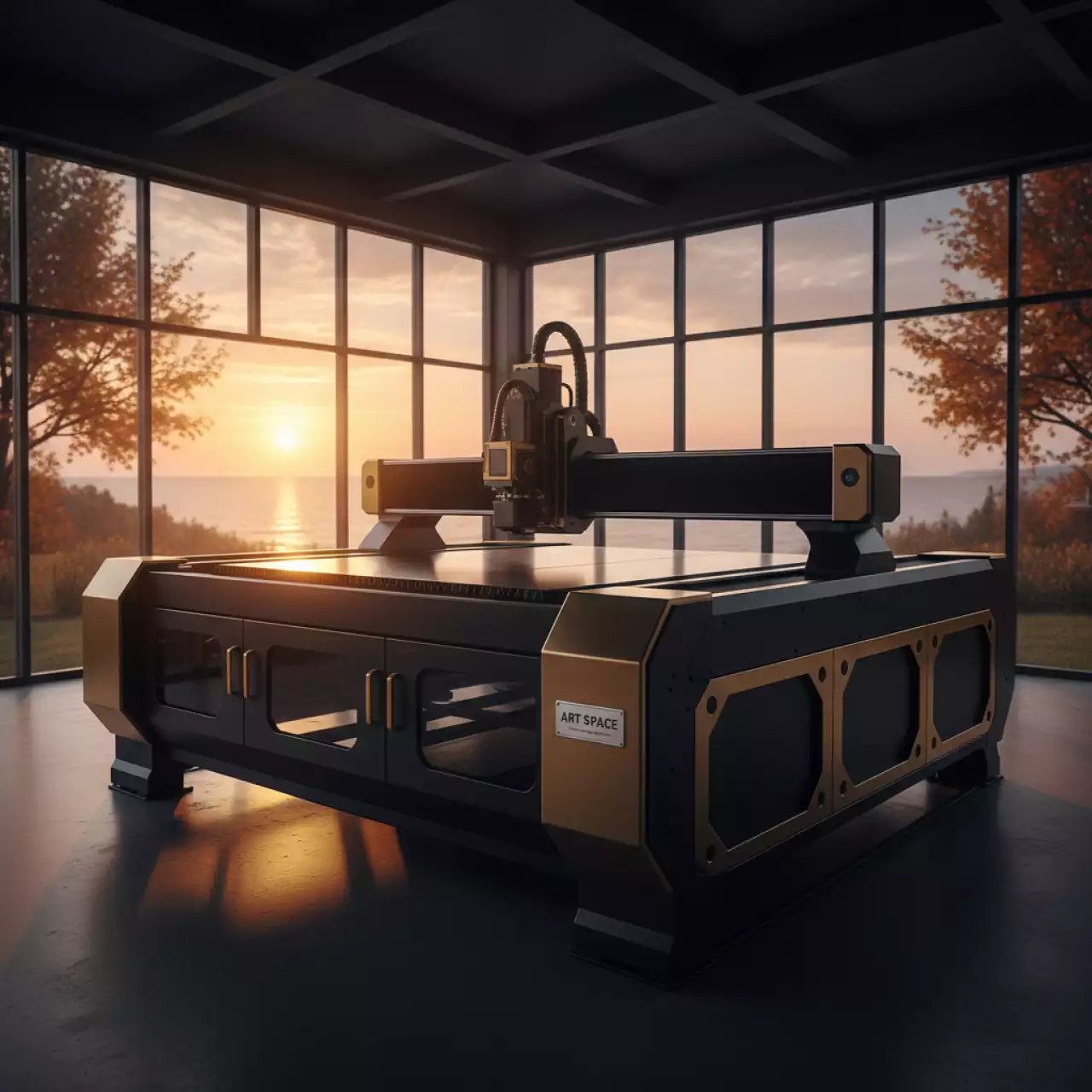 Аренда Станок для лазерной резки листового металла Linzlaser MFSC 6020 30000 W в пляжном комплексе VinoGrad — ART SPACE