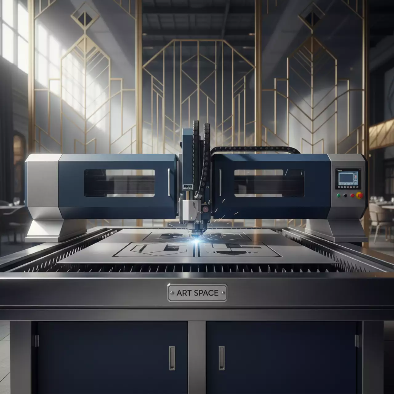 Аренда Станок для лазерной резки листового металла Linzlaser MFSC 6020 6000 W в ресторане «D.O.M» — ART SPACE