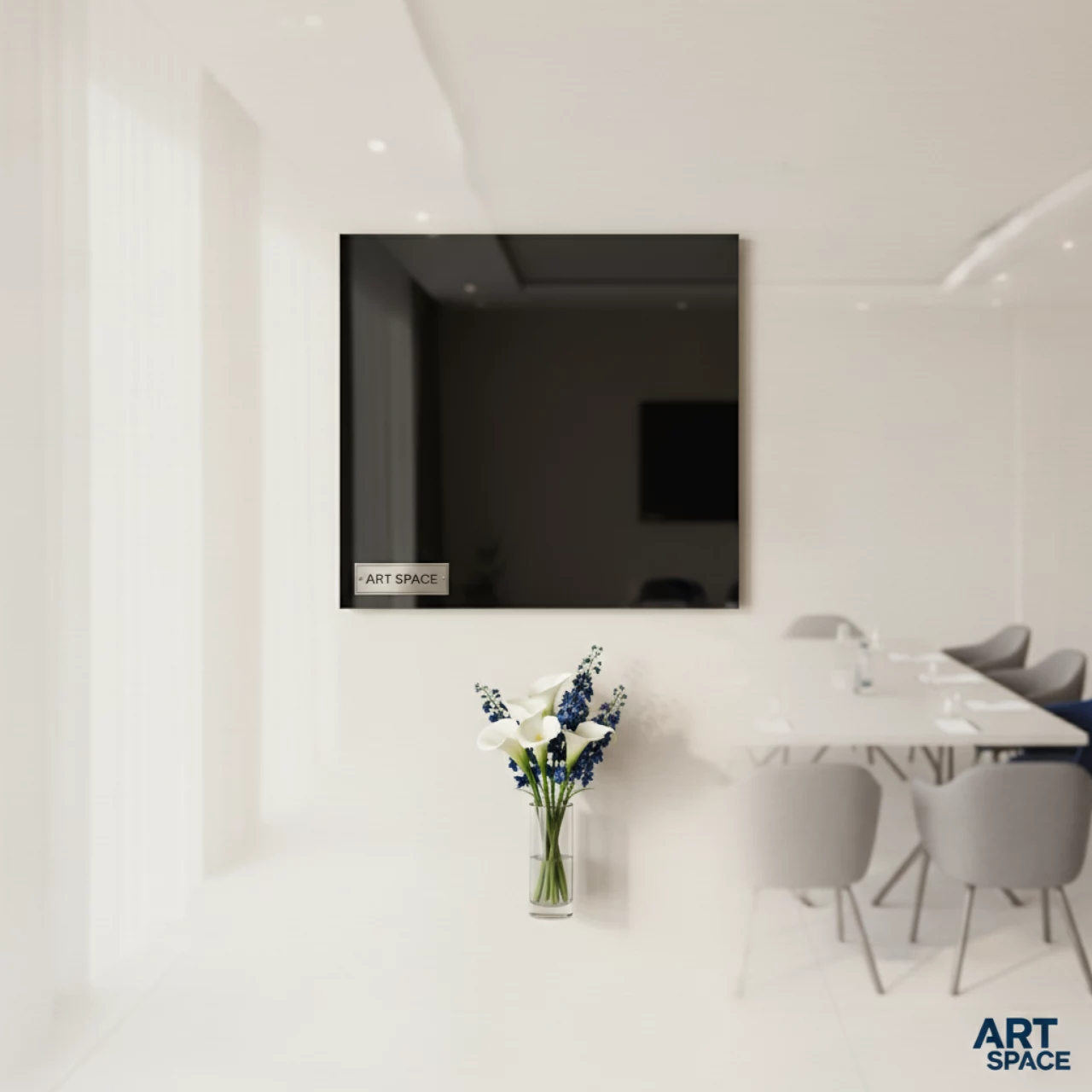 Аренда Стекло квадратное черное 300х300 мм в Гранд Отель Сочи — ART SPACE