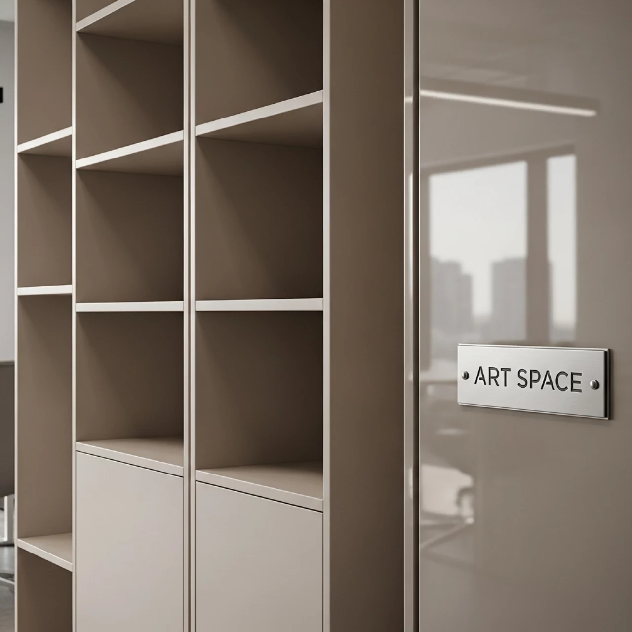 Аренда Стеллаж Loft 5 полок бежевый в Green Flow Hotel — ART SPACE