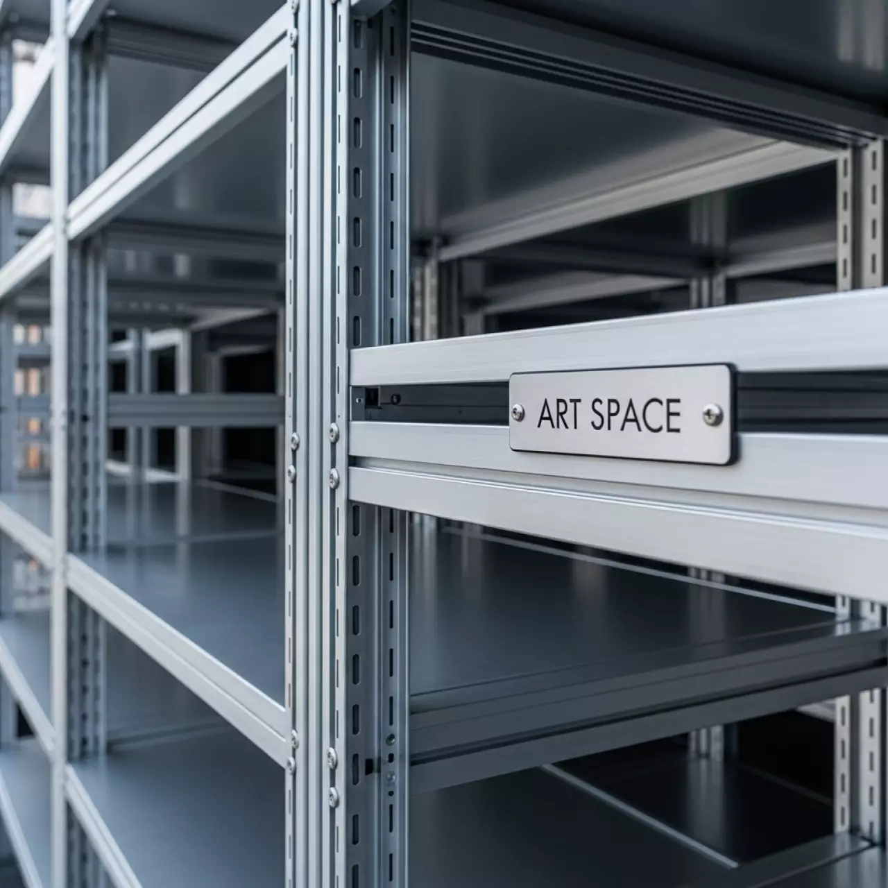 Аренда Стеллажи металлические разборные с полками в Гранд Отель Поляна — ART SPACE