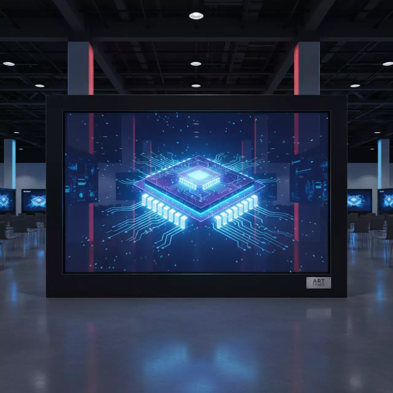 Аренда Стена голографическая 3х3 черная в Red Arena — ART SPACE