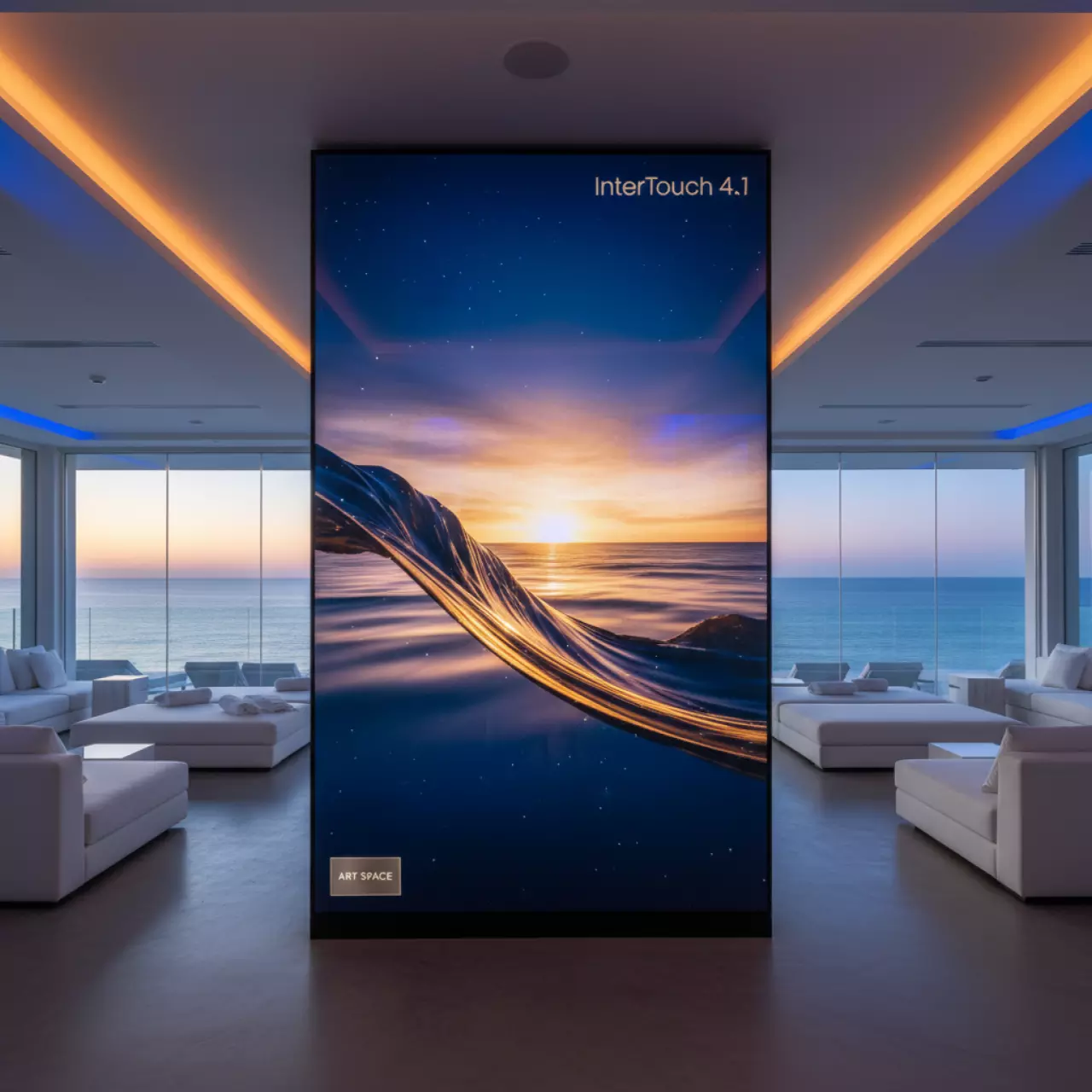 Аренда Стена иммерсивная интерактивная InterTouch 4 1 в пляжном клубе Del Mar — ART SPACE