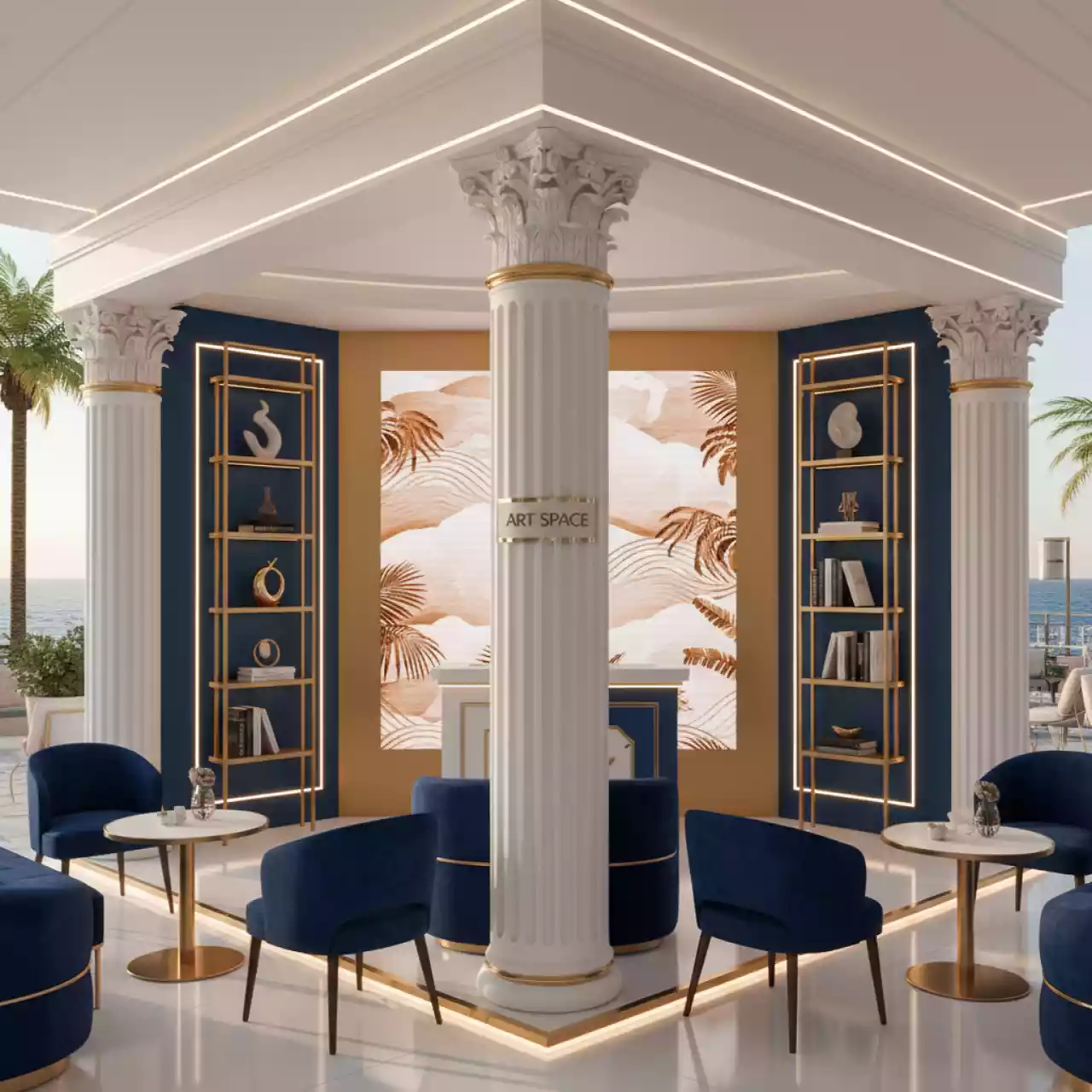 Аренда Стенд Atlantis pak в ресторане «D.O.M» — ART SPACE