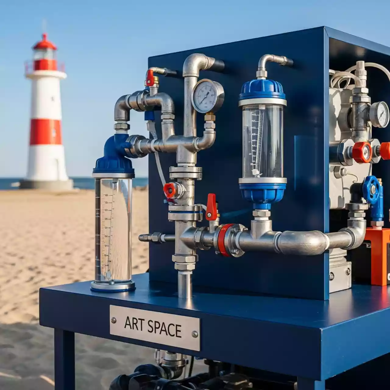 Аренда Стенд лабораторный водяные системы пожаротушения на пляже «Маяк» — ART SPACE