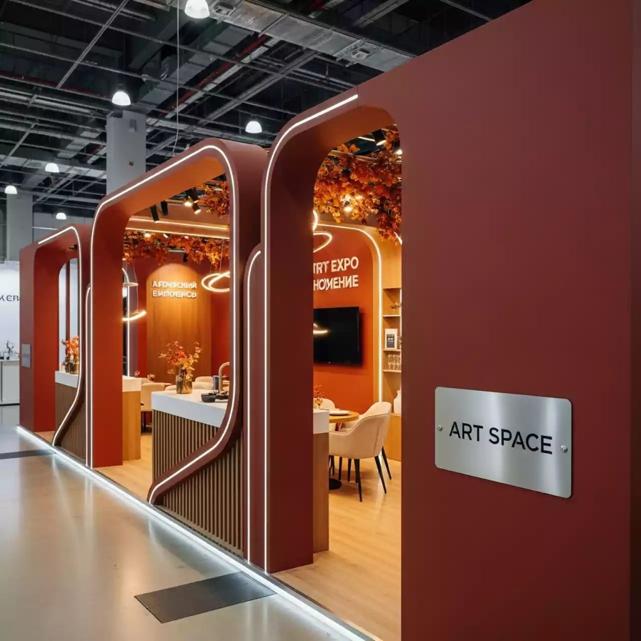 Аренда Стенд на выставку Нева для Ленинградской области в ресторане «Сыроварня» — ART SPACE