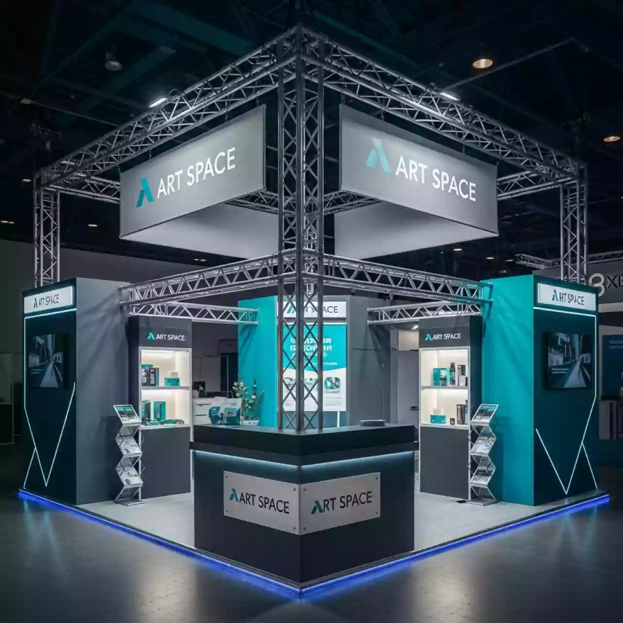 Аренда Стенд выставочный трехуровневый в Mercure Сочи Центр — ART SPACE