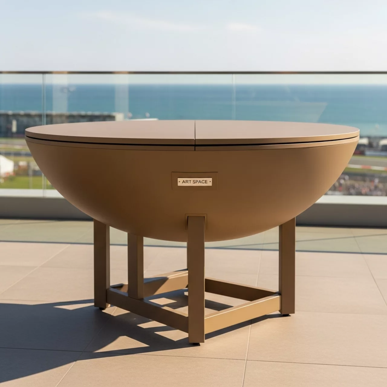 Аренда Стол круглый разборный Deco 160 см капучино в Rodina Grand Hotel & SPA — ART SPACE