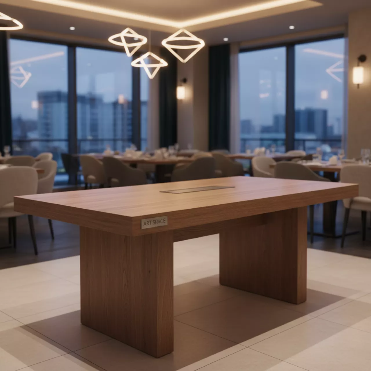 Аренда Стол орех шампань Лидер 2 1800х800 в ресторане «Плакучая Ива» — ART SPACE