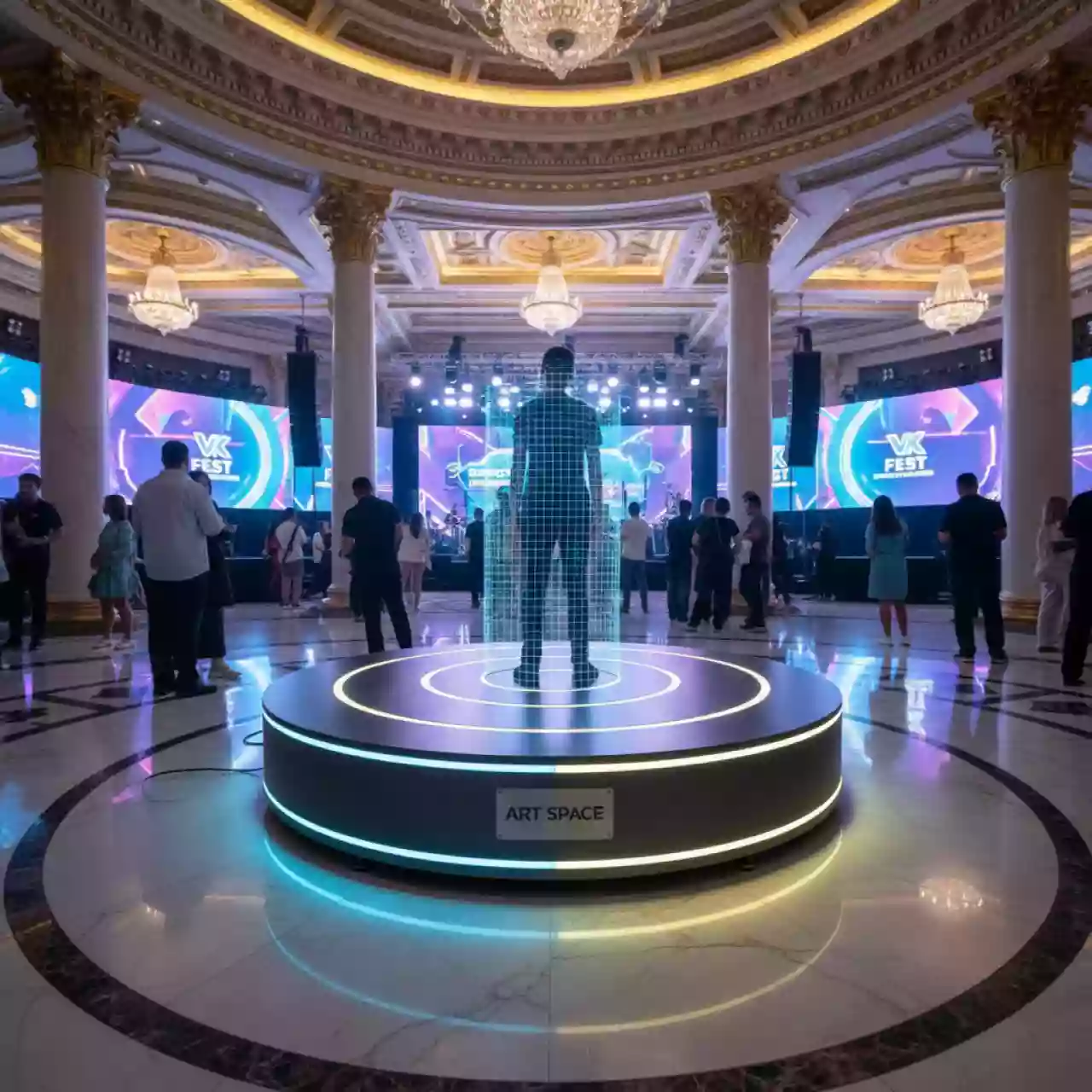 Аренда Стол поворотный 3D Space M 60 V в казино «Сочи» — ART SPACE