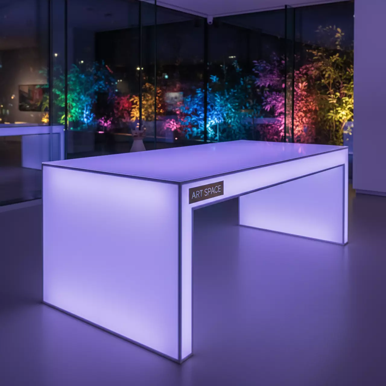 Аренда Стол светящийся Pacifico Quadro 220V RGB в парке «Ривьера» — ART SPACE