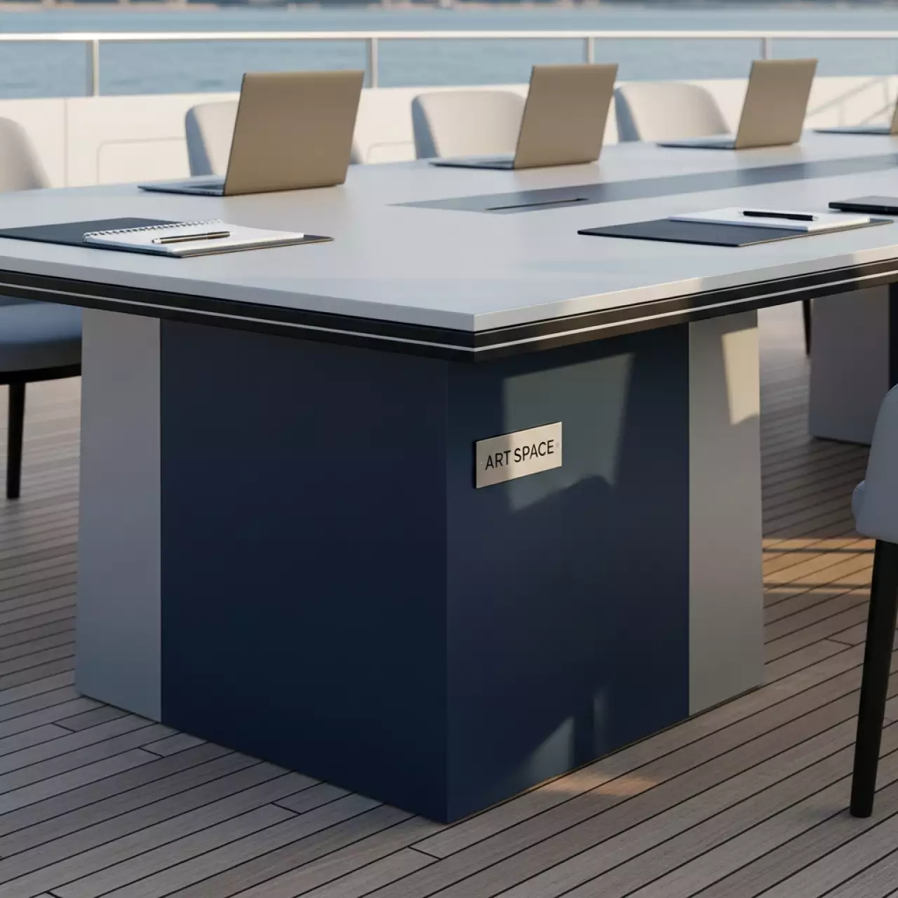 Аренда Стол Tango box со столешницей на VIP теплоходе (Морпорт Сочи) — ART SPACE