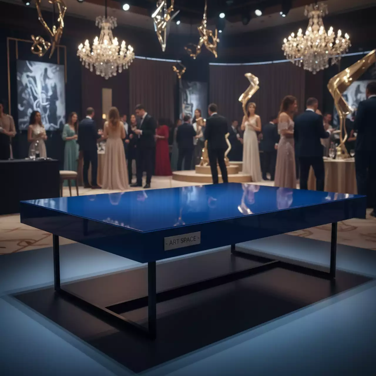 Аренда Стол журнальный ЛАКК 55x55 в казино «Сочи» — ART SPACE