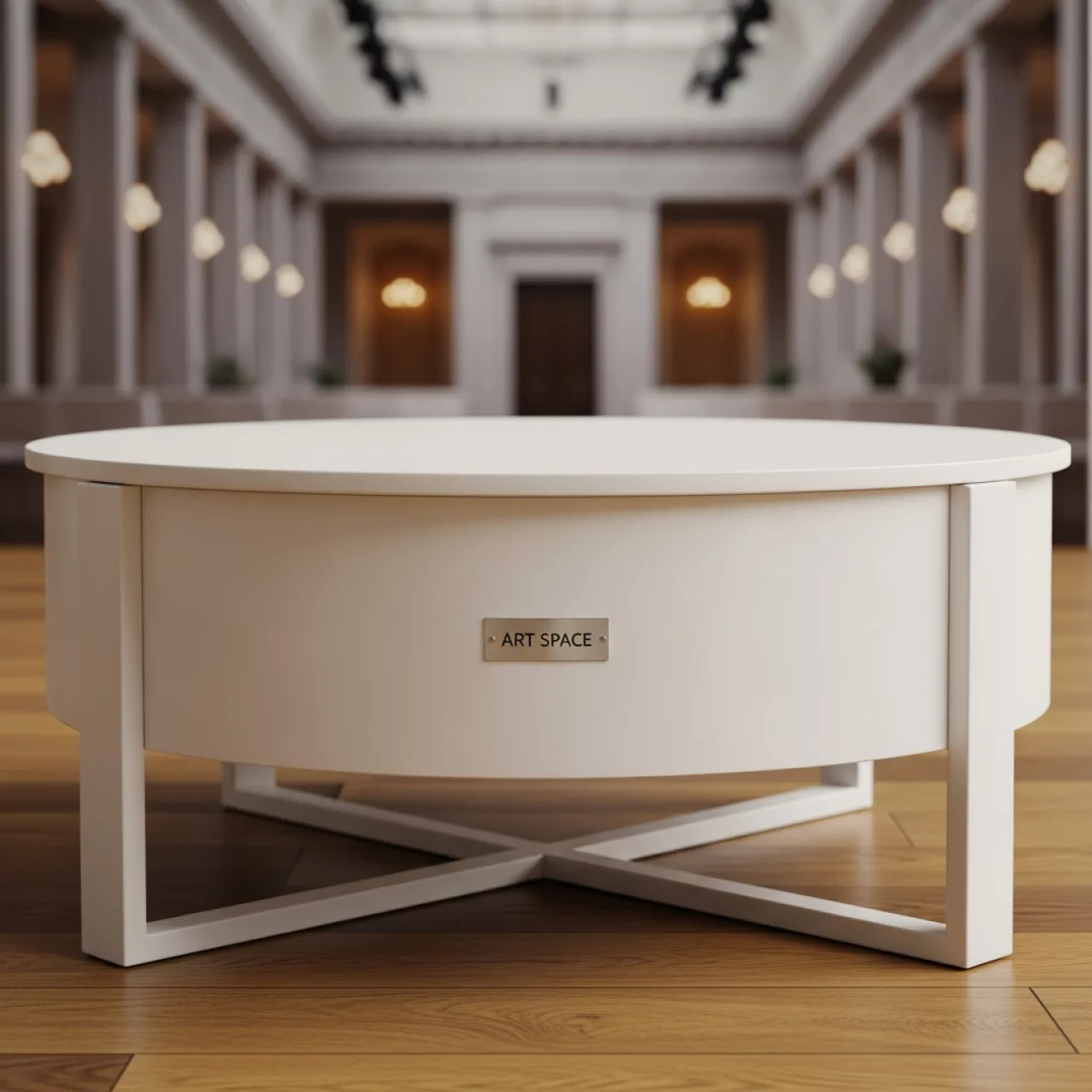 Аренда Стол журнальный Old mini White 120х75 см на Медальной площади — ART SPACE