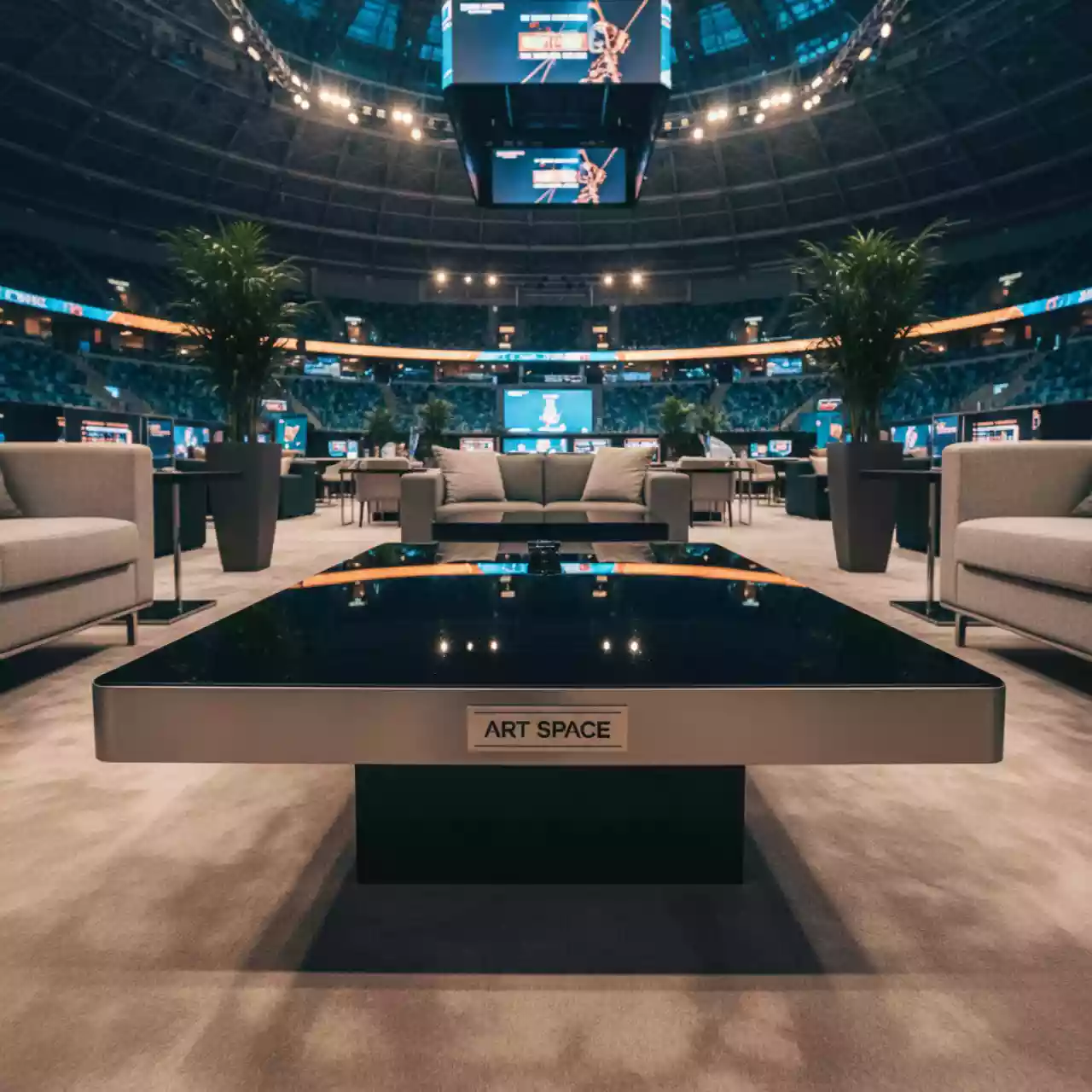 Аренда Стол журнальный Onyx Collection на арене «Фишт» — ART SPACE