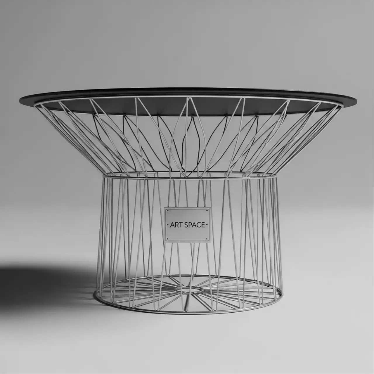 Аренда Стол журнальный Wire диаметр 60 см в VK Stadium Sirius — ART SPACE