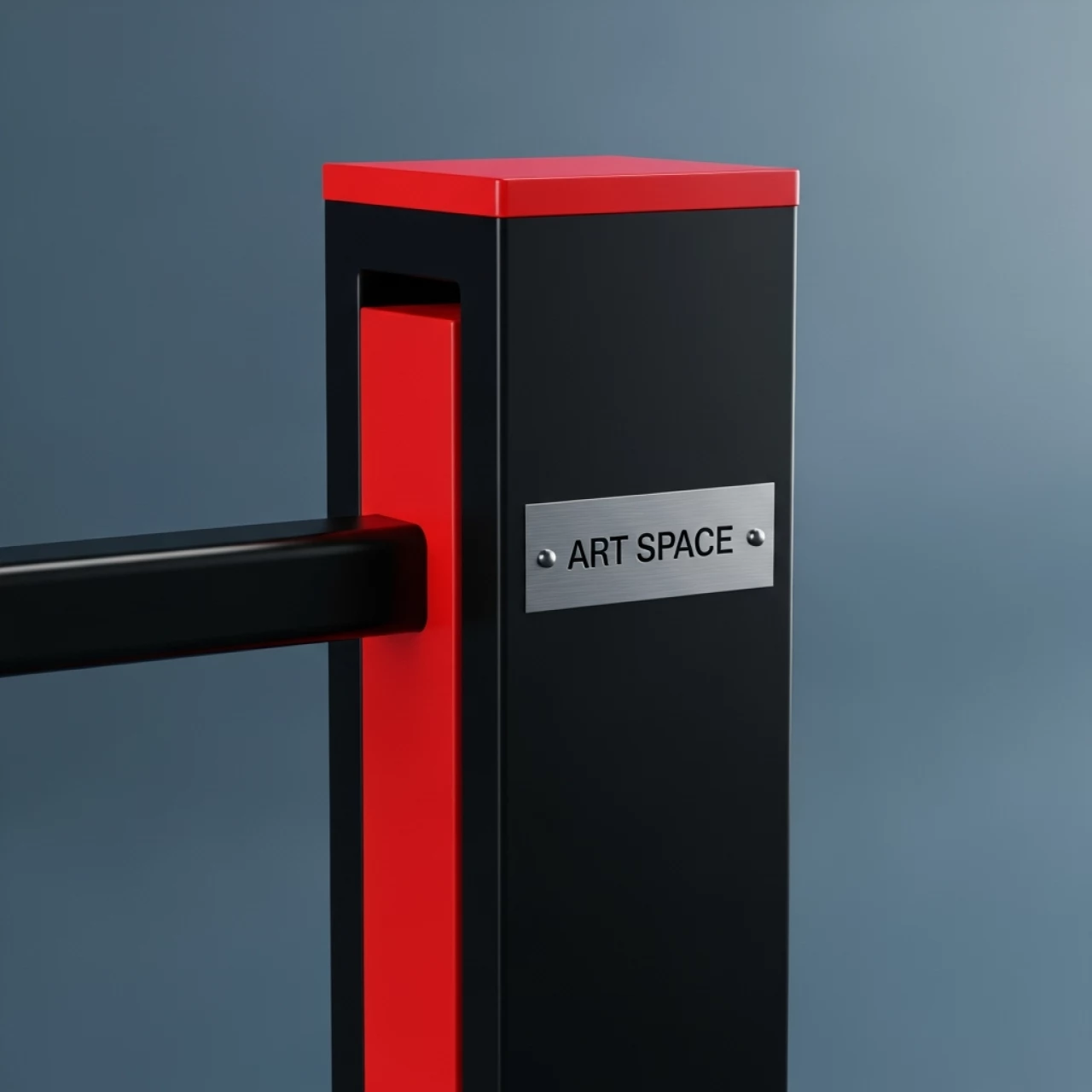 Аренда Столбик оградительный Barrier black & red черный в комплексе Sea Galaxy — ART SPACE