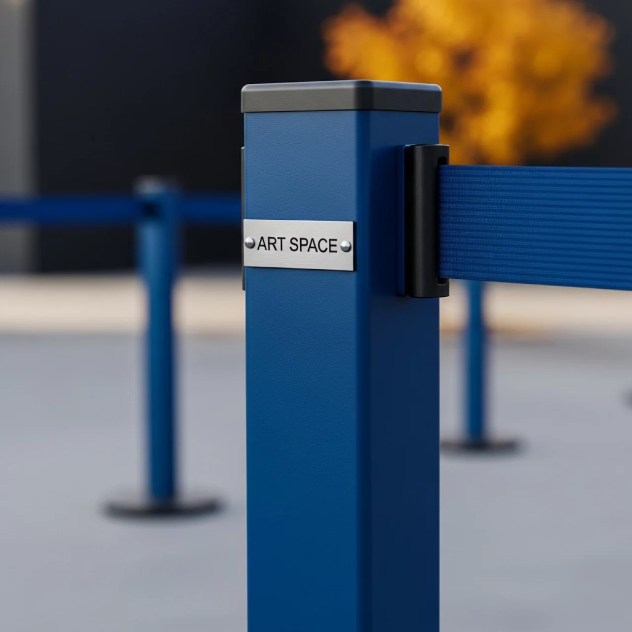 Аренда Столбик оградительный barrier синий в ледовом дворце «Большой» — ART SPACE