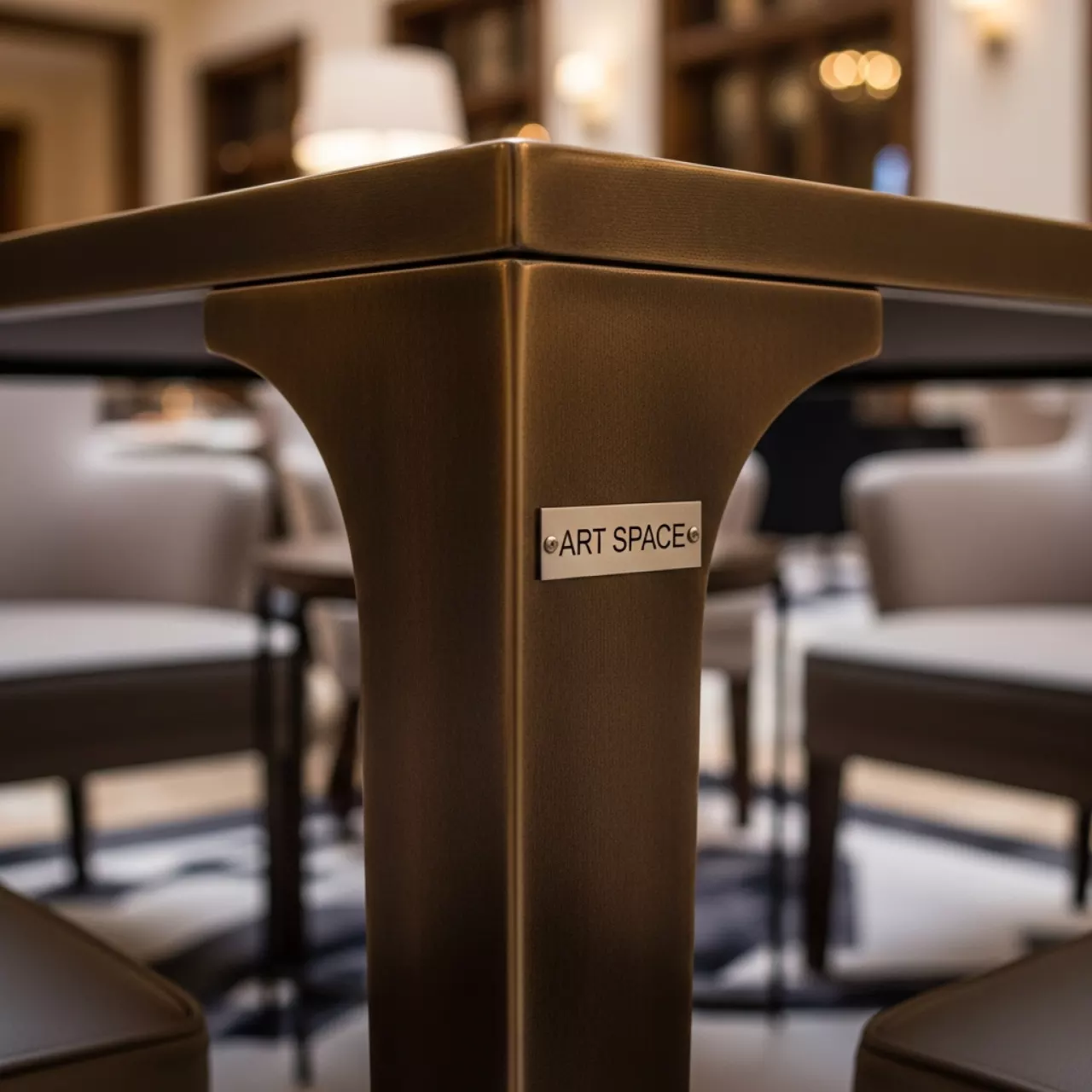 Аренда Столик журнальный из искусственного ротанга Валенсия бронзовый цвет в Гранд Отель Сочи — ART SPACE